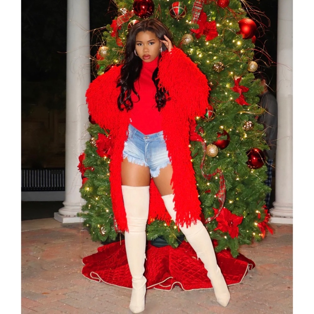 Sweater - Shaggy Red